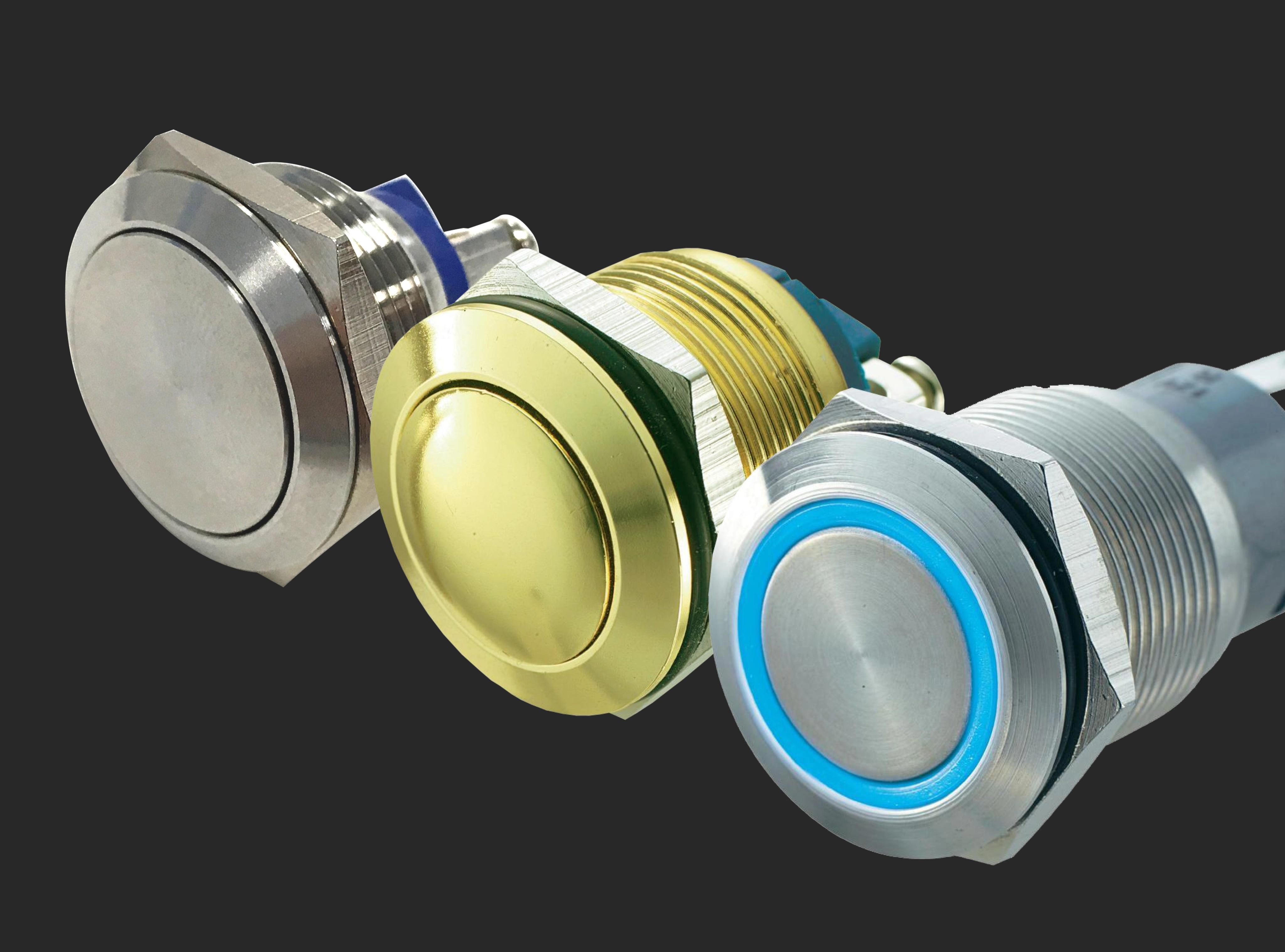 An extensive range of button options